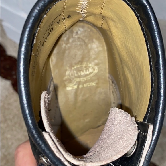 JUSTIN lace up Black Boots sz 5 D - Picture 6 of 7